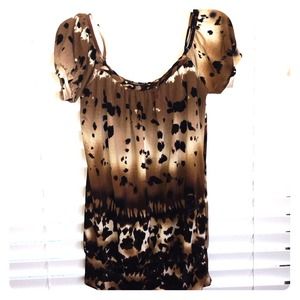 Leopard print top