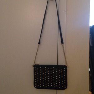 Studded cross body bag