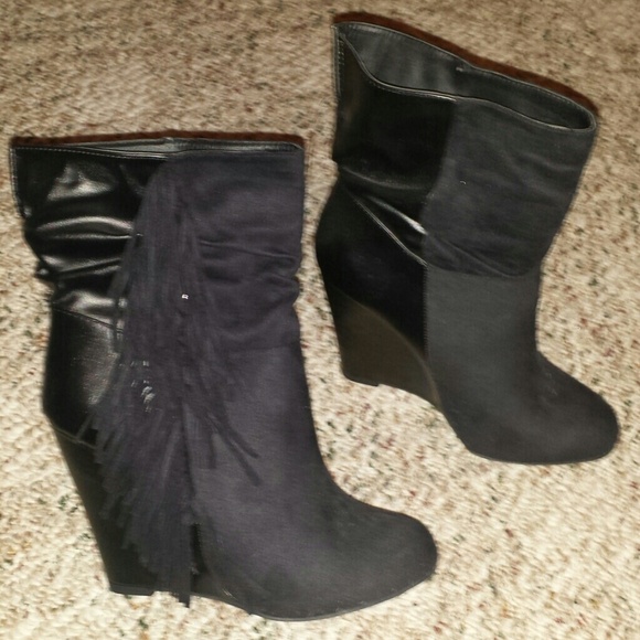Worn once booties.