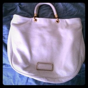 Marc by Marc Jacobs white leather purse.