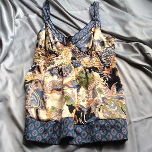 Hale Bob size Medium 100% silk top