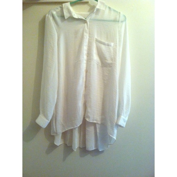 White Chiffon Shirt