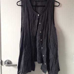 Linen cardigan/vest