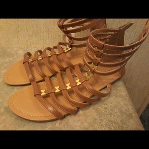 Gladiator zip up sandles