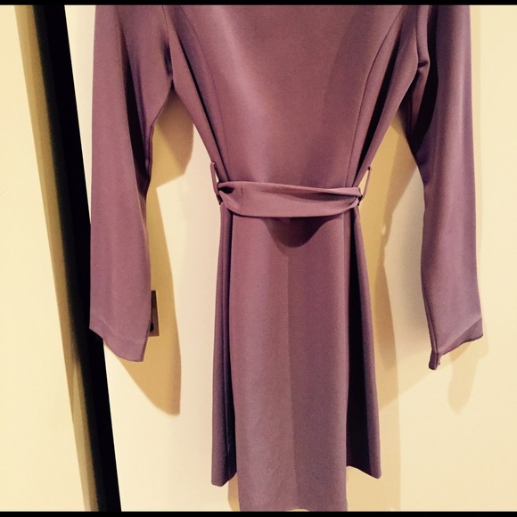 Dark lavender long blazer - Picture 2 of 4