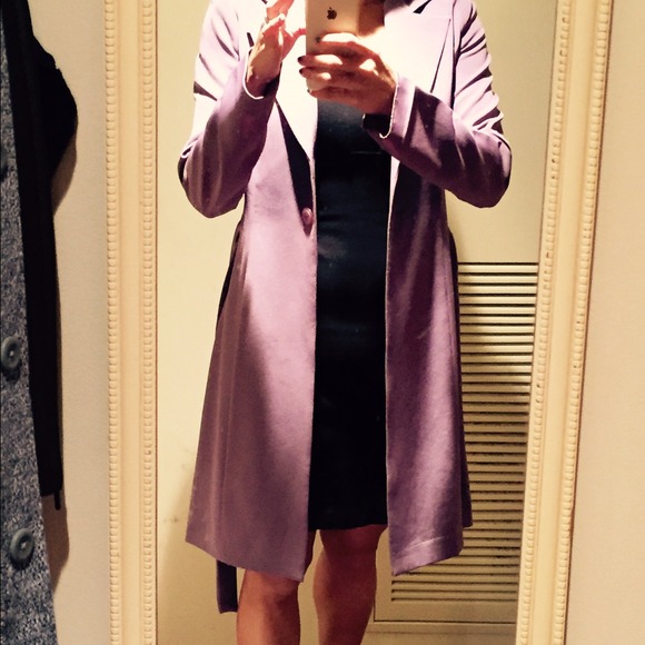 Dark lavender long blazer - Picture 3 of 4
