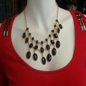 Black and Gold Neckalce
