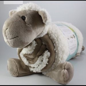 2- piece plush blanket pillow set