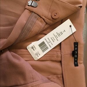 Theory Clah Shorts Fabric: Madera Col:Copper Nude