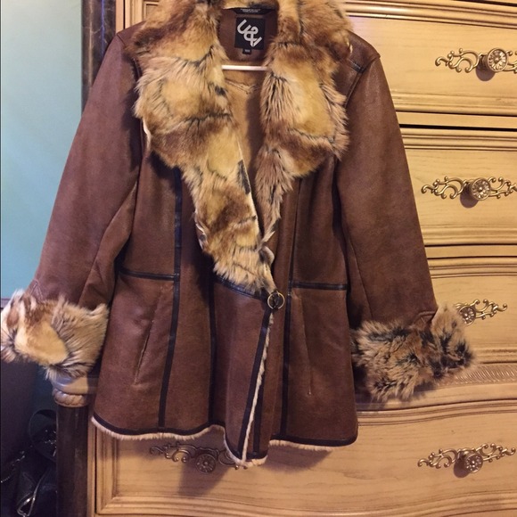 Brown Faux fur coat