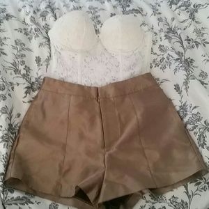 High waisted disco hot shorts