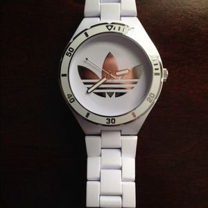 White Adidas watch