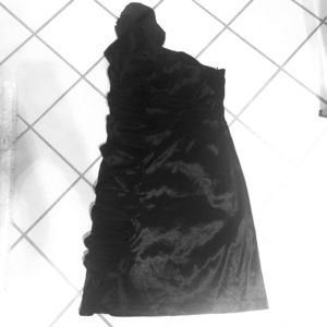 Black One Shoulder Cocktail Dress
