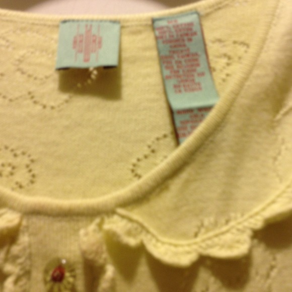 SOLD Anthropologie yellow top - Picture 2 of 4