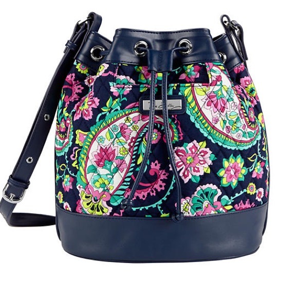 Vera Bradley Petal Paisley Drawstring Crossbody