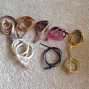 Bundle for Taylor - 8 belts and striped shirt