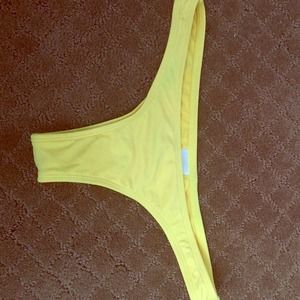Cheeky yellow bikini bottom