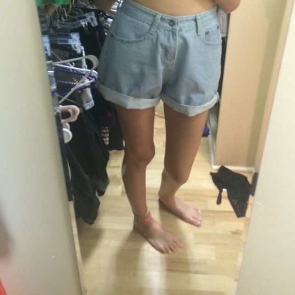 Oversized high waisted shorts