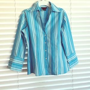 Blue striped blouse