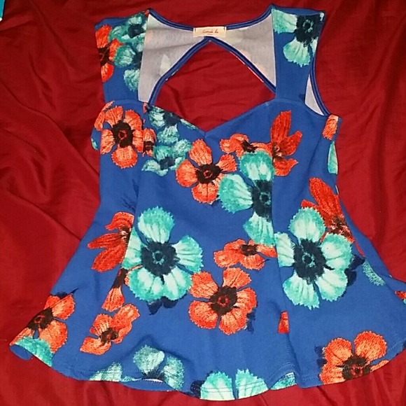 Royal blue top