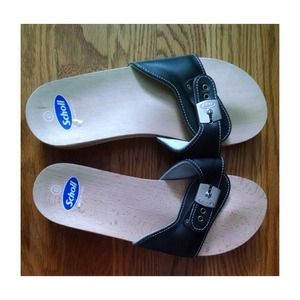 Original Dr. Scholl's Wooden Exercise Sandals
