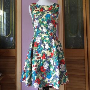 Vintage inspired floral dress