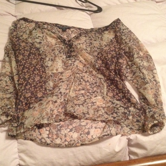 Super cute loose fitting see threw like shirt