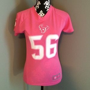 Pink NFL Texans "Cushing" Jersey