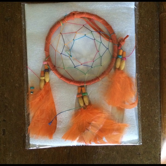 Orange dream catcher