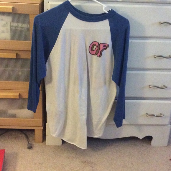🍩F Donut 3/4 Sleeve T-Shirt Jersey Odd Future