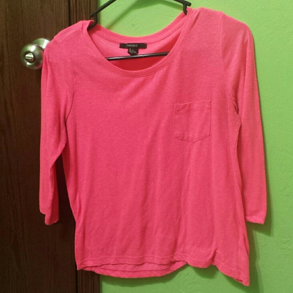 Hot pink long sleeve shirt!