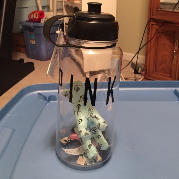 PINK water bottle with little dog