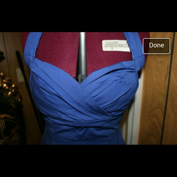 Long Blue Maxi Dress