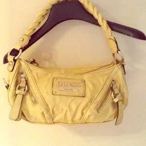 Guess yellow purse!