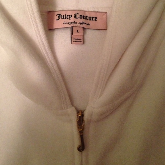 White juicy couture sweatshirt NWOT