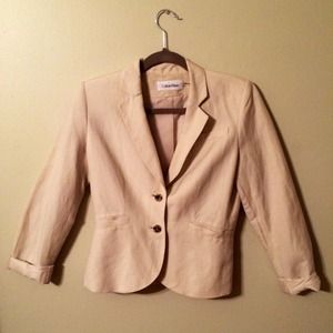 Calvin Klein Linen Blazer
