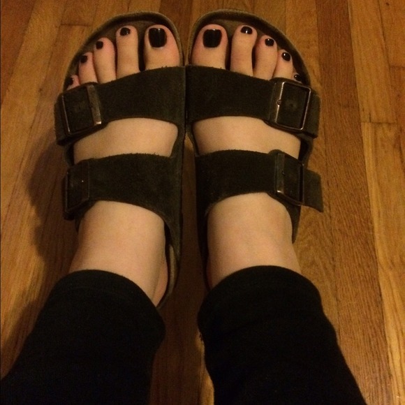 Brown Suede Birkenstock's