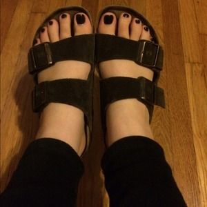 Brown Suede Birkenstock's
