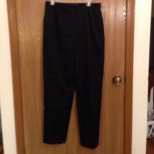 Wool black dress pants