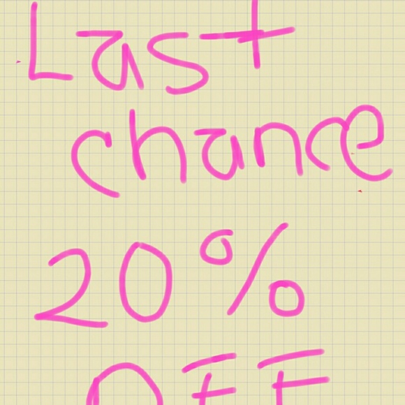 Oct.1 -Oct 5 all item 20% off