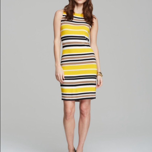 Vince Camuto Sleeveless Stripe Dress
