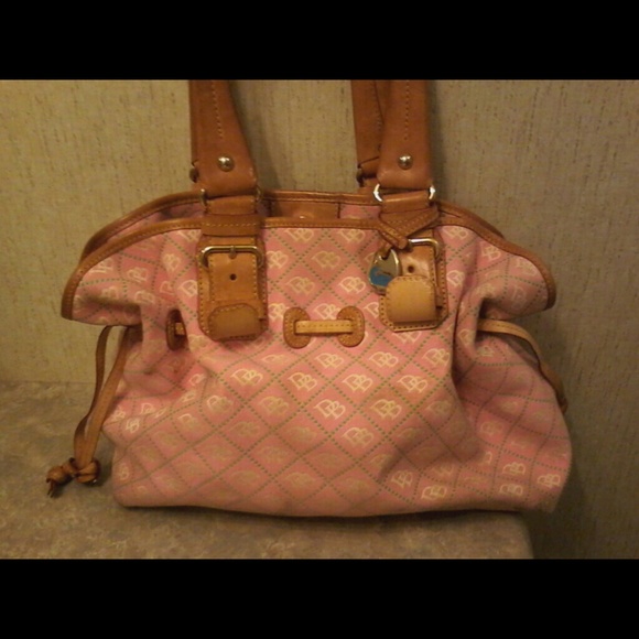 Pink Dooney and Bourke cloth DB purse