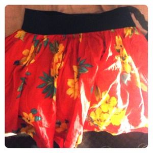 floral hollister skirt