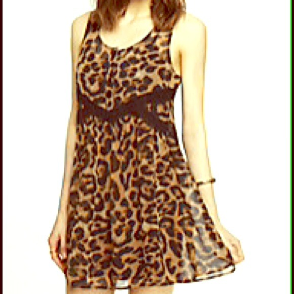 Express leopard dress