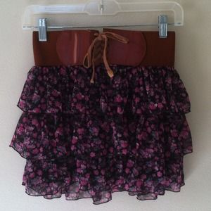 floral skirt