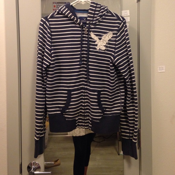 Striped American eagle jacket