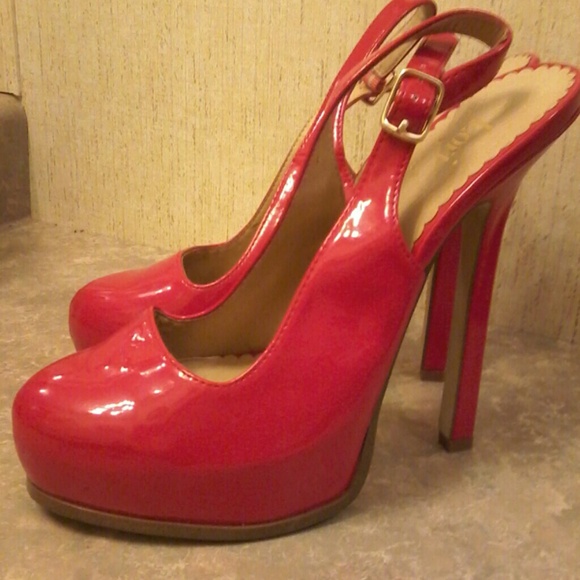 Patent red stilettos