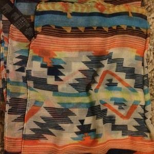 Aztec printed scarf