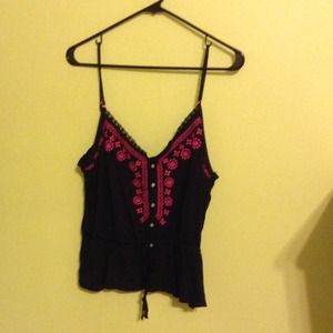 Drawstring tank top
