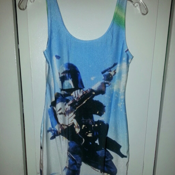Star wars dress "black milk style" boba fett